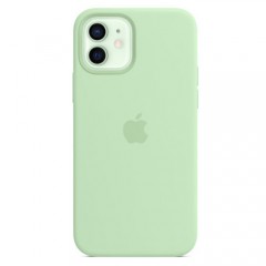 Силиконовый чехол MagSafe для iPhone 12 и iPhone 12 Pro, фисташковый цвет