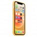 Силиконовый чехол MagSafe для iPhone 12 и iPhone 12 Pro, ярко-жёлтый цвет
