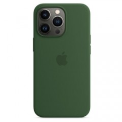 Силиконовый чехол MagSafe для iPhone 13 Pro, цвет «зелёный клевер»