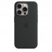 Силиконовый чехол MagSafe для iPhone 15 Pro Max, Черный, MT1M3