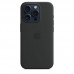 Силиконовый чехол MagSafe для iPhone 15 Pro Max, Черный, MT1M3