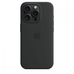Силиконовый чехол MagSafe для iPhone 15 Pro Max, Черный, MT1M3