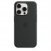 Силиконовый чехол MagSafe для iPhone 15 Pro Max, Черный, MT1M3