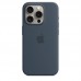 Силиконовый чехол MagSafe для iPhone 15 Pro, Storm Blue, MT1D3