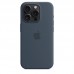 Силиконовый чехол MagSafe для iPhone 15 Pro, Storm Blue, MT1D3