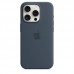 Силиконовый чехол MagSafe для iPhone 15 Pro, Storm Blue, MT1D3