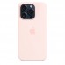 Силиконовый чехол MagSafe для iPhone 15 Pro, Light Pink, MT1F3