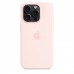 Силиконовый чехол MagSafe для iPhone 15 Pro, Light Pink, MT1F3