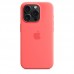 Силиконовый чехол MagSafe для iPhone 15 Pro, Guava, MT1G3