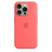 Силиконовый чехол MagSafe для iPhone 15 Pro, Guava, MT1G3