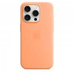 Силиконовый чехол MagSafe для iPhone 15 Pro, Orange Sorbet, MT1H3