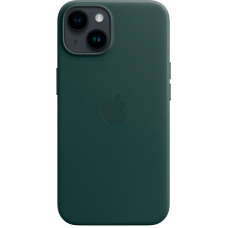 Кожаный чехол MagSafe для iPhone 14, цвет «зеленый лес», MPP53ZM/A