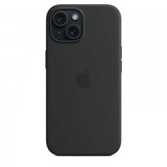 Силиконовый чехол MagSafe для iPhone 15, Черный, MT0J3 Силиконовый чехол MagSafe для iPhone 15, Черный, MT0J3