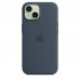 Силиконовый чехол MagSafe для iPhone 15, Storm Blue, MT0N3 Силиконовый чехол MagSafe для iPhone 15, Storm Blue, MT0N3