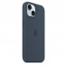 Силиконовый чехол MagSafe для iPhone 15, Storm Blue, MT0N3 Силиконовый чехол MagSafe для iPhone 15, Storm Blue, MT0N3