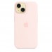 Силиконовый чехол MagSafe для iPhone 15, Light Pink, MT0U3 Силиконовый чехол MagSafe для iPhone 15, Light Pink, MT0U3