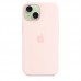 Силиконовый чехол MagSafe для iPhone 15, Light Pink, MT0U3 Силиконовый чехол MagSafe для iPhone 15, Light Pink, MT0U3