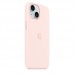 Силиконовый чехол MagSafe для iPhone 15, Light Pink, MT0U3 Силиконовый чехол MagSafe для iPhone 15, Light Pink, MT0U3