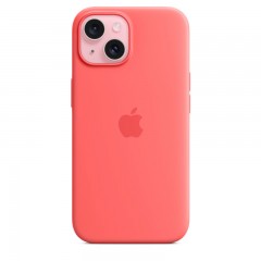 Силиконовый чехол MagSafe для iPhone 15, Guava, MT0V3 Силиконовый чехол MagSafe для iPhone 15, Guava, MT0V3