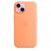 Силиконовый чехол MagSafe для iPhone 15, Orange Sorbet, MT0W3