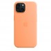 Силиконовый чехол MagSafe для iPhone 15, Orange Sorbet, MT0W3