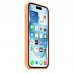 Силиконовый чехол MagSafe для iPhone 15, Orange Sorbet, MT0W3