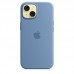 Силиконовый чехол MagSafe для iPhone 15, Winter Blue, MT0Y3