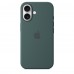 Силиконовый чехол MagSafe для iPhone 16 цвет Lake Green, MYY83ZM/A