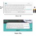 Клавиатура Logitech K400 Plus Wireless Touch TV Keyboard, White Клавиатура Logitech K400 Plus Wireless Touch TV Keyboard, White