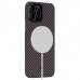 Чехол Pitaka MagEZ Case для iPhone 13 Pro 6.1", черно-коричневый, кевлар (арамид)