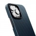Чехол Pitaka MagEZ Case для iPhone 13 Pro, черно-синий, кевлар (арамид)