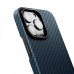 Чехол Pitaka MagEZ Case для iPhone 13 Pro Max, черно-синий, кевлар (арамид)