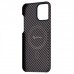 Чехол Pitaka MagEZ Case для iPhone 13 Pro Max, черно-коричневый, кевлар (арамид)