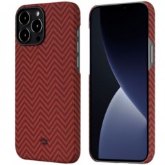Чехол Pitaka MagEZ Case для iPhone 13 Pro Max, оранжевый, кевлар (арамид)