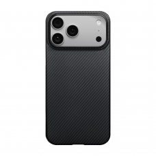 Чехол Pitaka Ultra-Slim Case 600D Black/Grey для iPhone 17 Pro, Черный