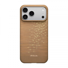 Чехол Pitaka Ultra-Slim Case Golden Glint для iPhone 17 Pro, Золотой блеск