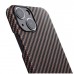 Чехол Pitaka MagEZ Case для iPhone 13 mini, черно-коричневый, кевлар (арамид)