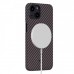 Чехол Pitaka MagEZ Case для iPhone 13 mini, черно-коричневый, кевлар (арамид)