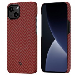 Чехол Pitaka MagEZ Case для iPhone 13, оранжевый, кевлар (арамид)