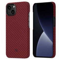 Чехол Pitaka MagEZ Case для iPhone 13, красный, кевлар (арамид)