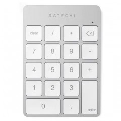 Клавиатура SATECHI Aluminum Slim Rechargeable Bluetooth Keypad, Silver