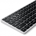 Клавиатура беспроводная SATECHI Slim X1 Bluetooth Backlit Keyboard, Silver, ST-BTSX1S-RU