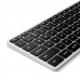 Клавиатура беспроводная SATECHI Slim X3 Bluetooth Backlit Keyboard, Silver, ST-BTSX3S-RU