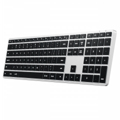 Клавиатура беспроводная SATECHI Slim X3 Bluetooth Backlit Keyboard, Silver, ST-BTSX3S-RU