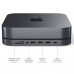 Подставка и концентратор SATECHI TYPE-C ALUMINUM STAND & HUB FOR MAC MINI, Серый космос