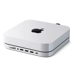 Подставка и концентратор SATECHI STAND & HUB FOR MAC MINI WITH SSD ENCLOSURE, Серебро