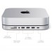 Подставка и концентратор SATECHI STAND & HUB FOR MAC MINI WITH SSD ENCLOSURE, Серебро
