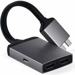 Адаптер Satechi  Type-C Dual HDMI Adapter, Space Grey 