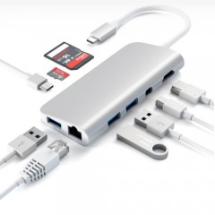 Адаптер SATECHI TYPE-C MULTIMEDIA ADAPTER, Silver