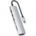 Адаптер SATECHI USB-C SLIM MULTI-PORT WITH ETHERNET ADAPTER, Silver